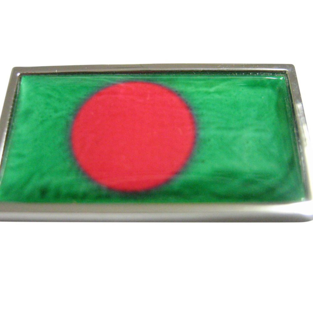 Thin Bordered Bangladesh Flag Magnet